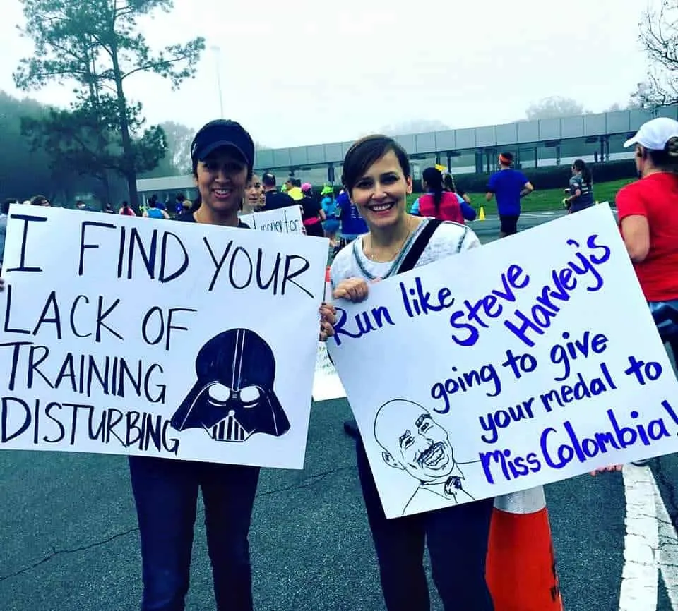 Funny race signs - I find your lack of training disturbing.