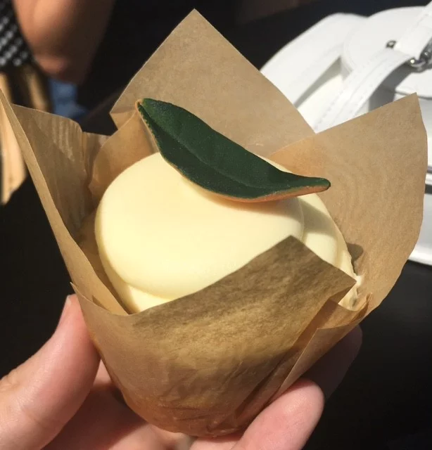 Lemon Lavender cupcake from the bakery at the Silos in Waco, TX.