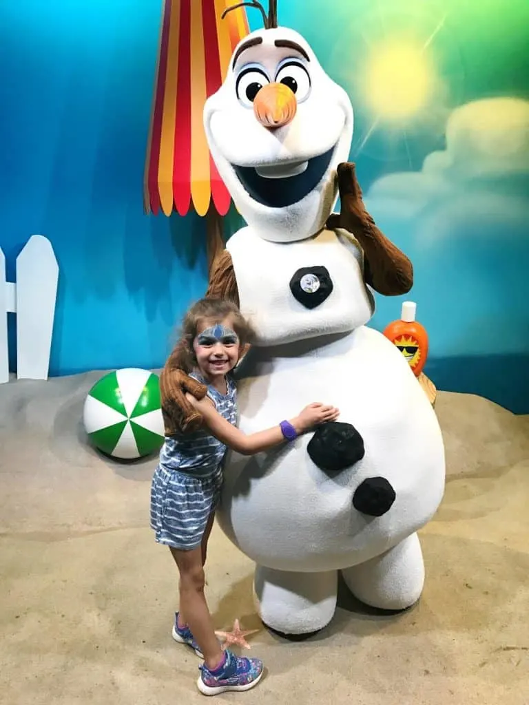 Meet Olaf at Hollywood Studios with your toddlers and preschoolers.