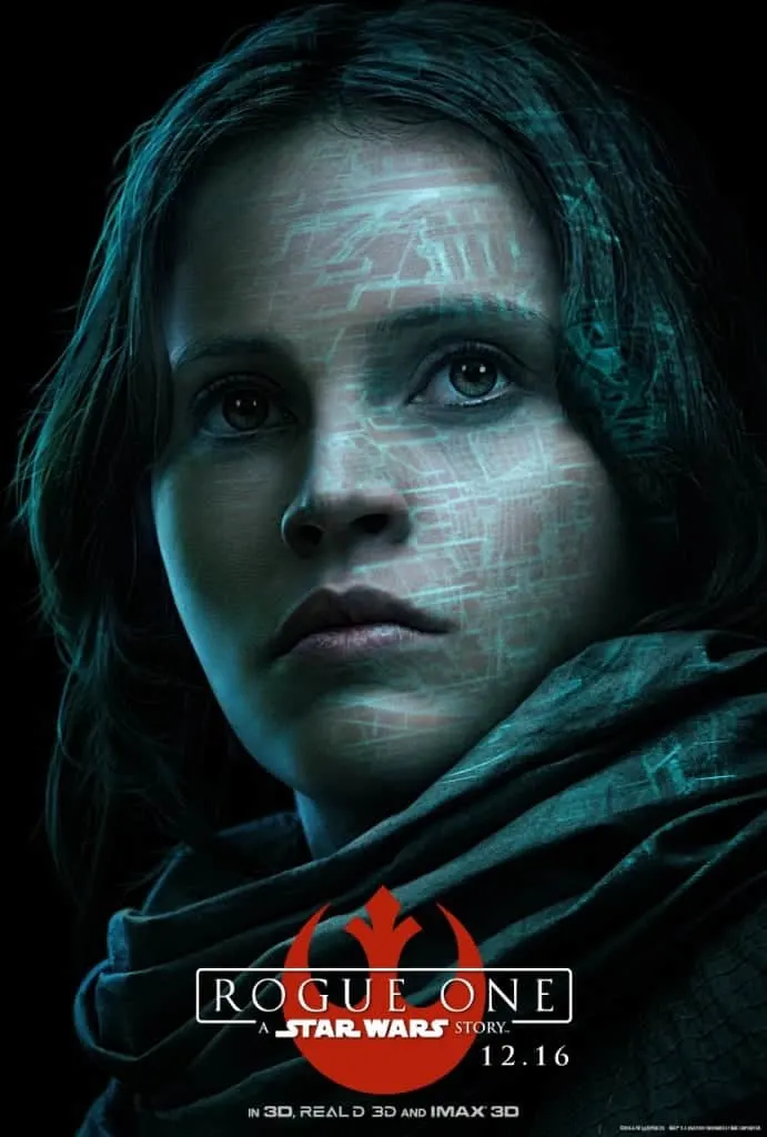 Rogue One for Kids Movie Poster with Jyn Erso