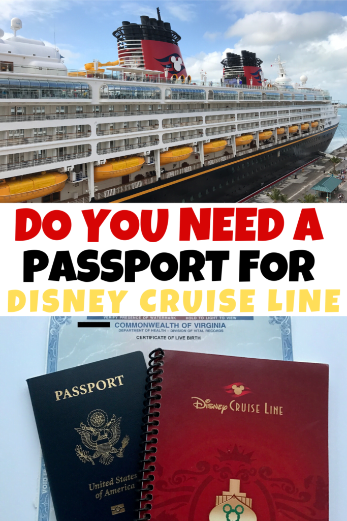 disney cruise passport requirements for minors