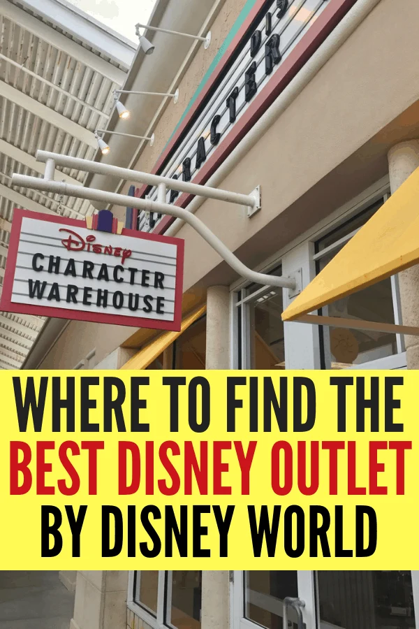 Save money at the best Disney Outlet closest to Walt Disney World! You can save up to 80% off on Walt Disney World Theme Park merchandise at the Character Warehouse near Disney Springs. #DisneyOutlet