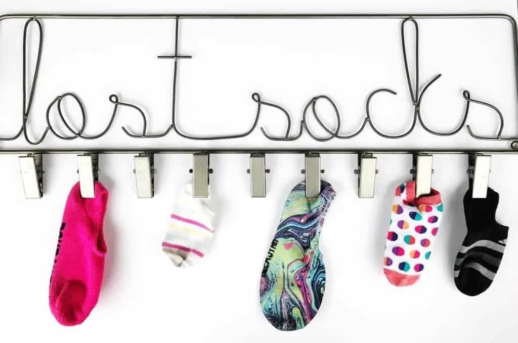 Teach kids to do laundry. Laundry and lost socks go hand in hand.