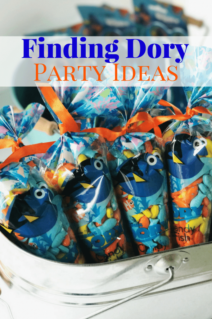 Plan your Finding Dory Party with these budget tips! We had a Disney Kids Preschool Playdate and purchased most our our party supplies at The Dollar Store. Inexpensive party ideas for Finding Dory games, decorations, food, and party favors!