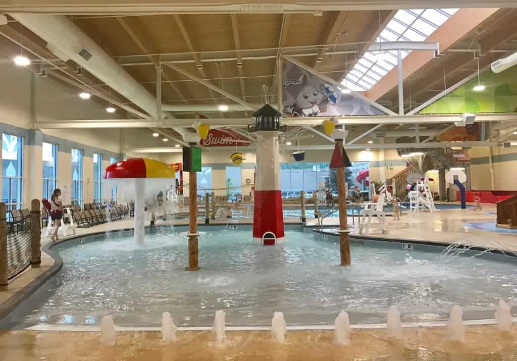 Check out the zero-entry pool at Hershey's Water Works at Hershey Lodge.