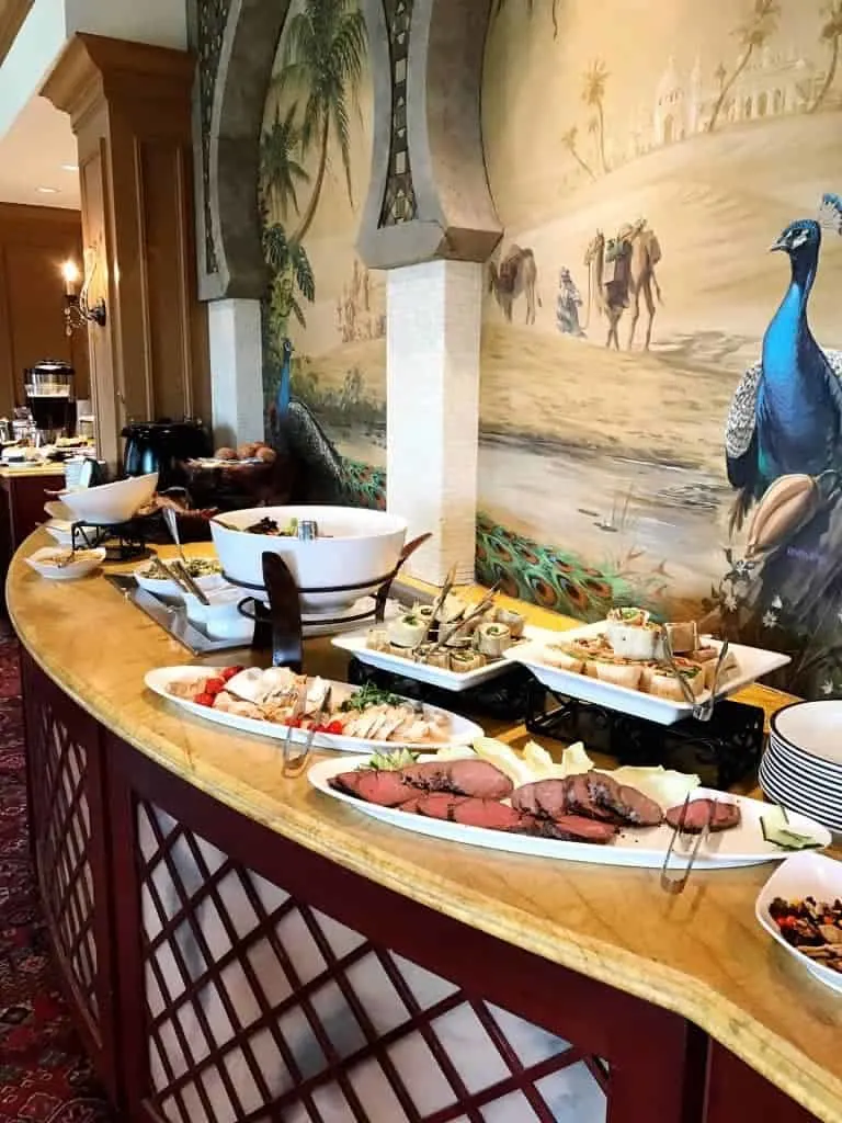 Try the lunch buffet at The Oasis restaurant in The Spa at The Hershey Hotel. Yum!