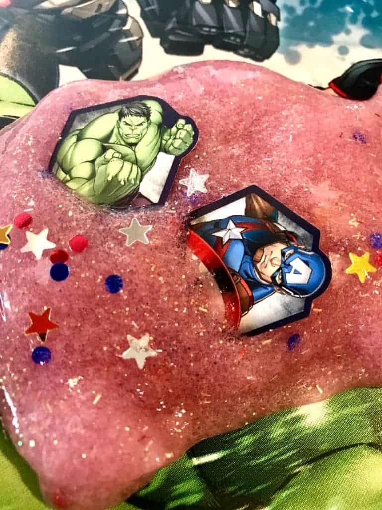 Get your superhero party ideas on with Avengers slime! 