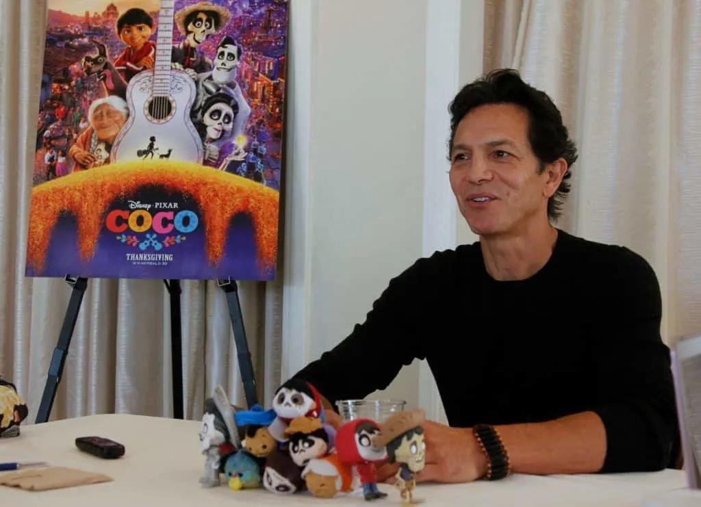 Exclusive Interview with Benjamin Bratt who voices Ernesto de la Cruz in the movie Coco.