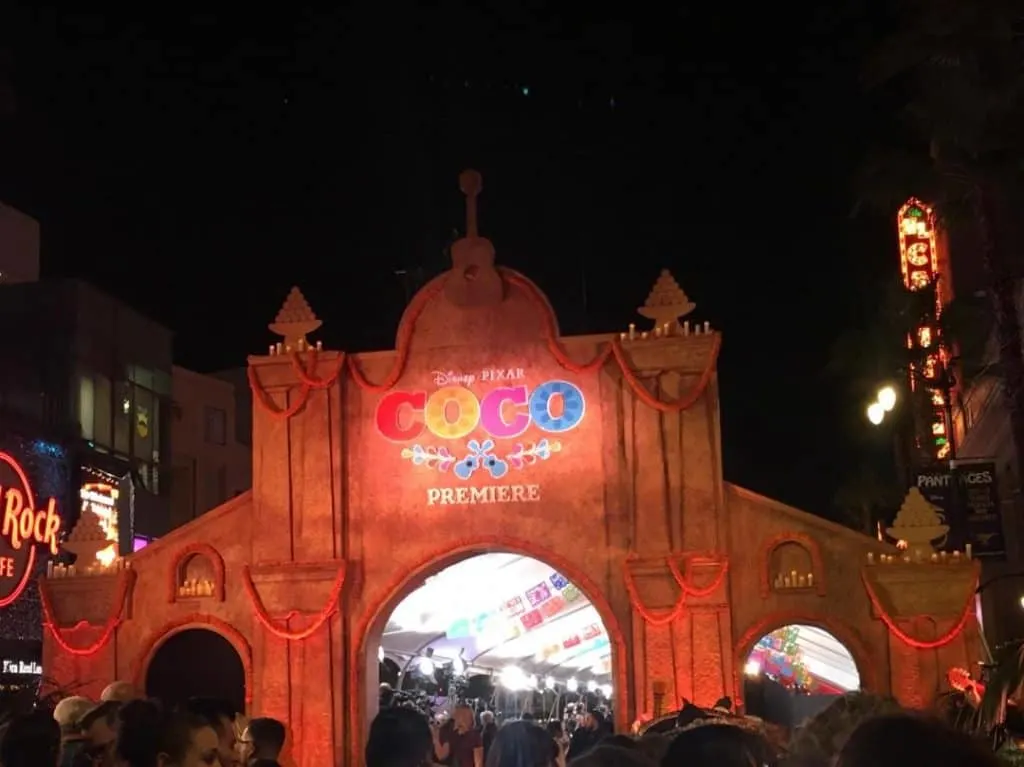 The Coco Red Carpet Premiere was on Hollywood Boulevard.