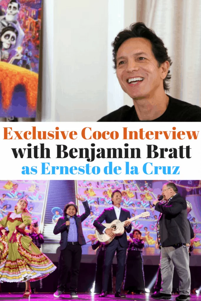 Benjamin Bratt shares all the details in an exclusive interview about Disney Pixar's Coco. He talks about his character, Ernesto de la Cruz, what Coco means for the Latino culture, where he learned to sing, and his favorite moments from Coco.
