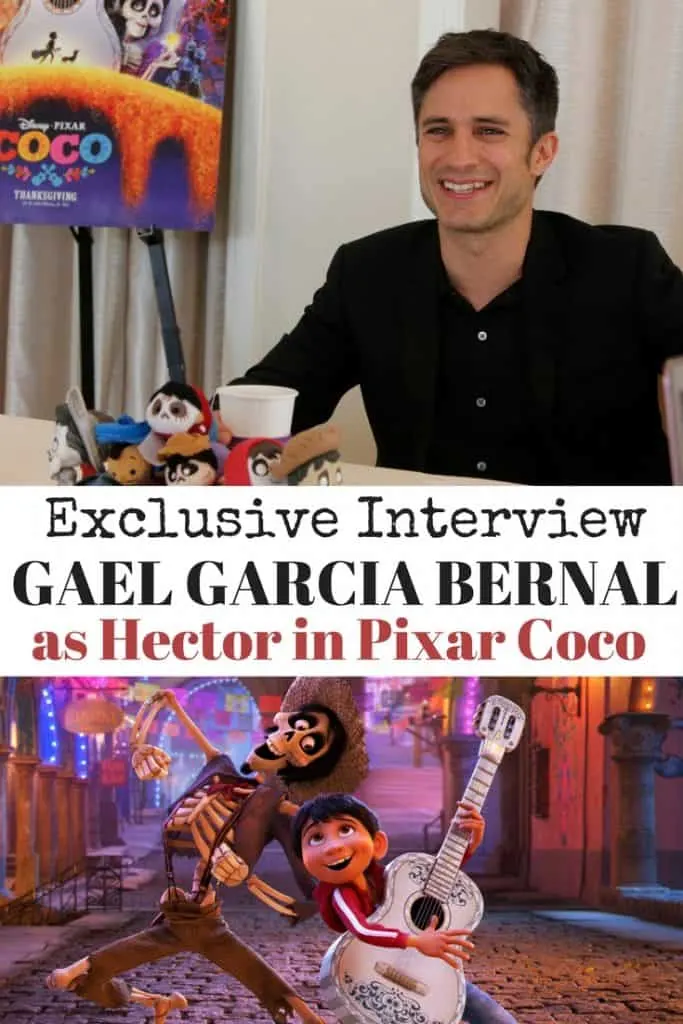 Check out our exclusive interview with Gael Garcia Bernal who voices Hector in Disney Pixar's Coco. Gael Garcia is a Mexican actor and talks about singing with his daughter, why he wanted to be a part of Coco, and what it means to seize your moment. Una entrevista y fotos con Gael Garcia Bernal de Coco.