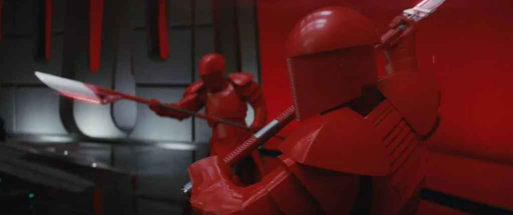 Do the Praetorian Guards in Star Wars: The Last Jedi make it less family friendly?