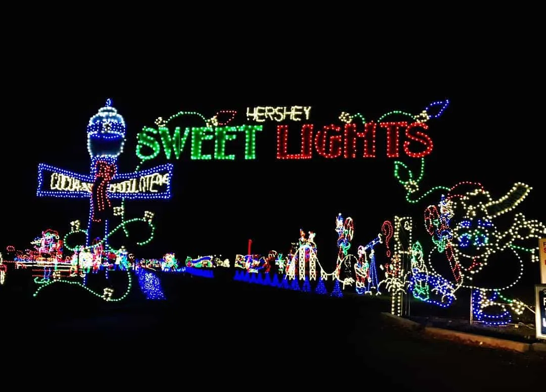 If you want even more holiday lights, then check out Hershey Sweet Lights!