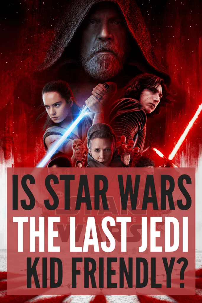 Is Star Wars: The Last Jedi Kid Friendly? Should you take your children? I'll give you the scoop on how family friendly Star Wars: The Last Jedi is including profanity, sexual content and violence from a mom's point of view.