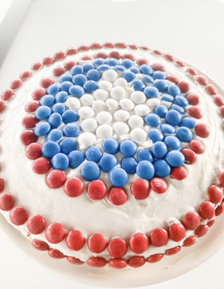 4th of July Captain America Cake