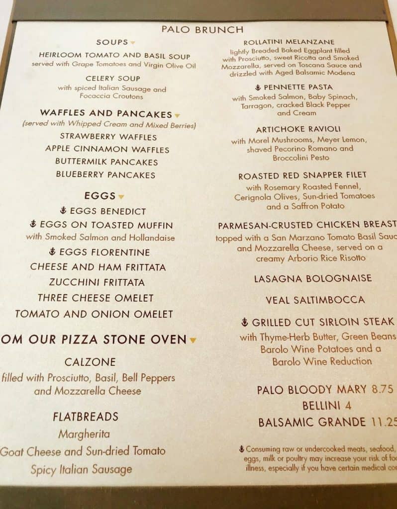 Palo Brunch Review Is Palo Worth The Extra Price On Disney Cruise Line 