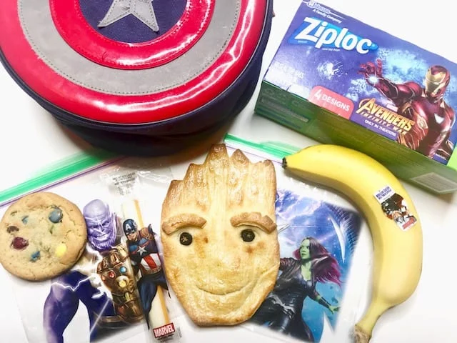Teen Groot Bread and Avengers lunch box