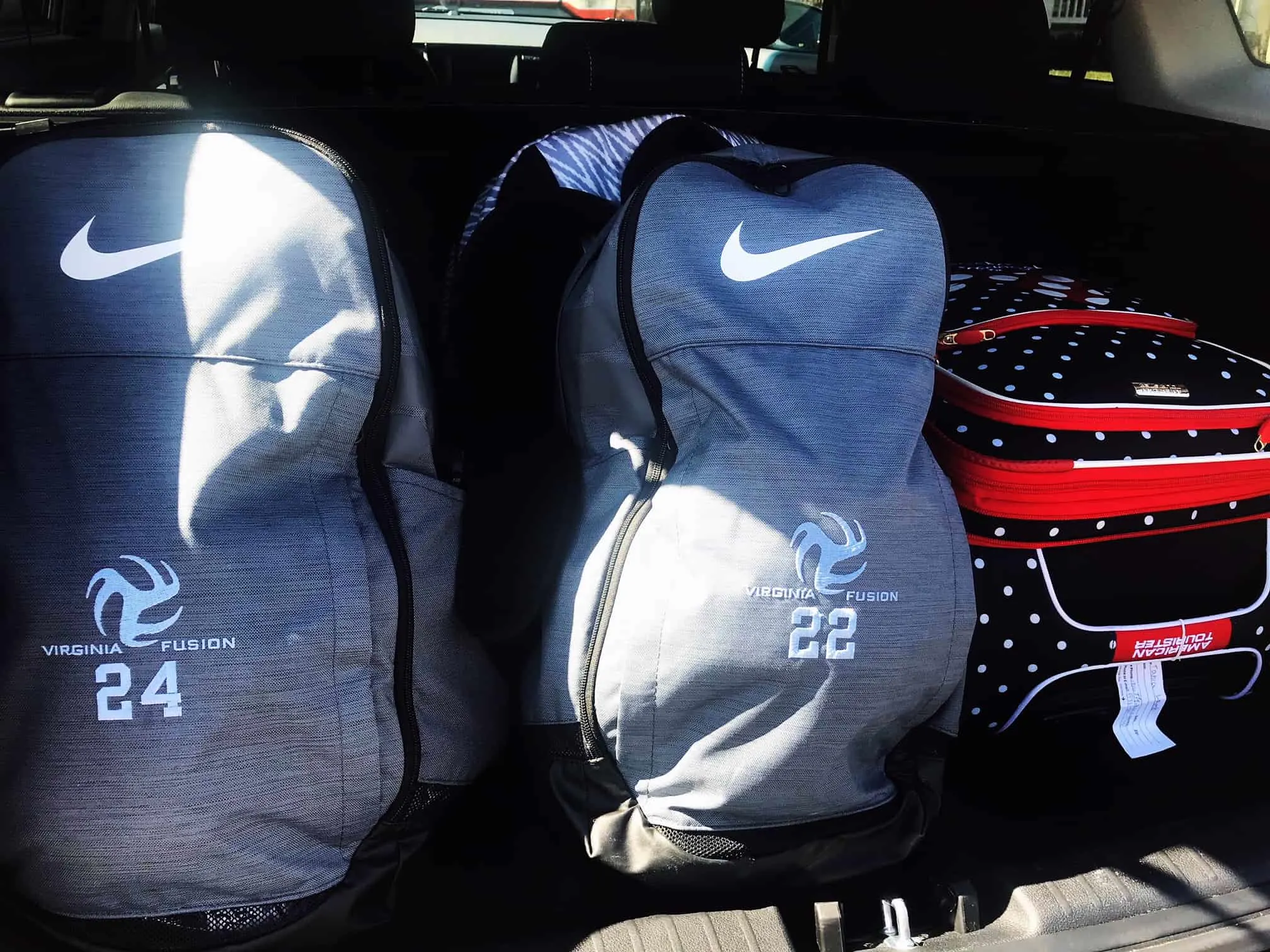 The Kia Niro has plenty of trunk space for sports equipment.