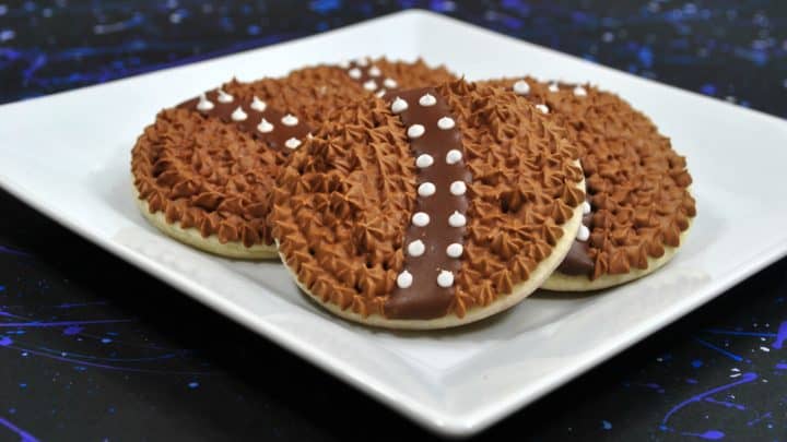 Star Wars cookies that look like Chewbacca for Solo: A Star Wars Story