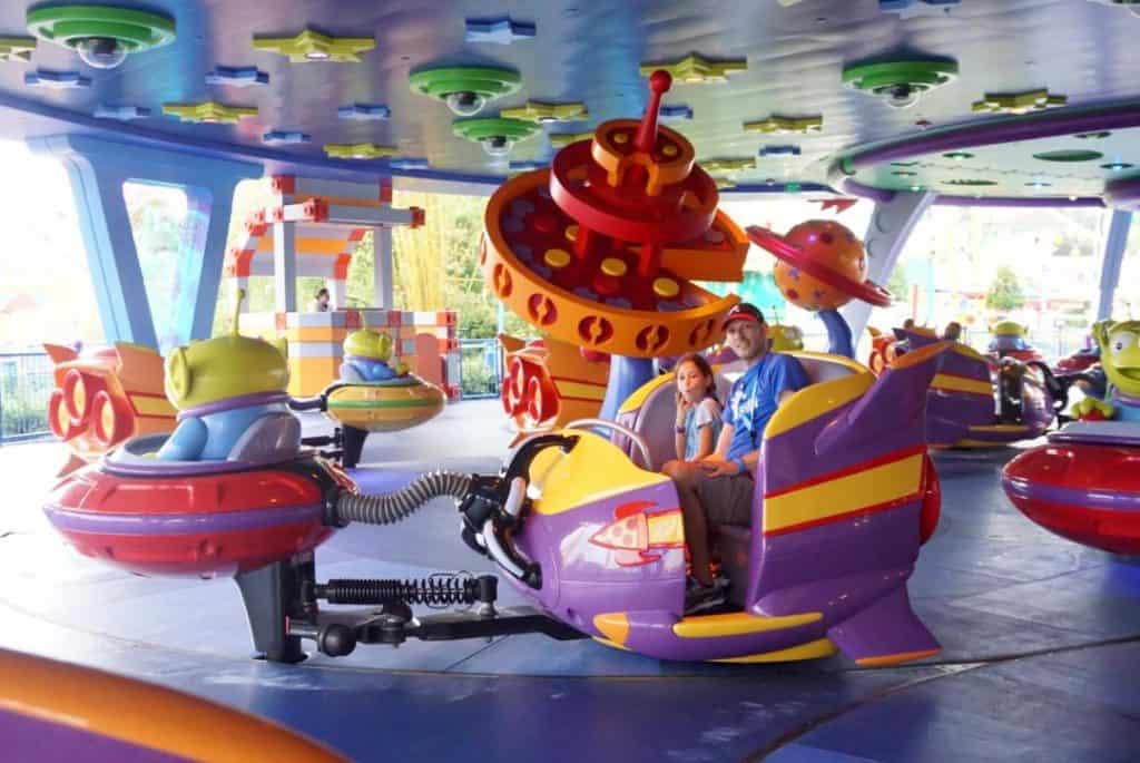 Alien Swirling Saucers is great for the whole family at Toy Story Land.