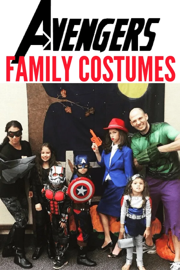 DIY and store bought Avengers Family Costumes. Here's how you can put together a quick group or family Avengers Halloween costume with minor purchases. Now find your favorite Avengers costumes from Avengers: Infinity War.