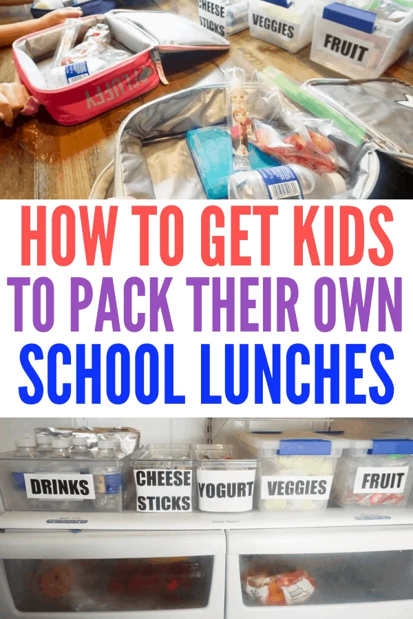 Make packing school lunches easy with this organization system! Your kids will want to pack their own and help the busy school mornings run smoother.