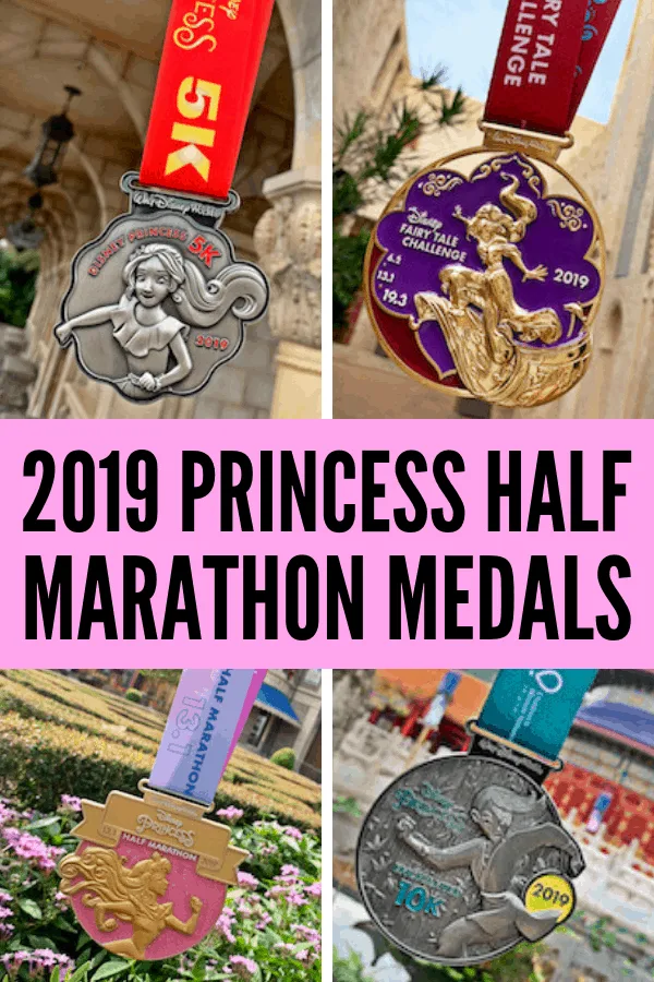 The 2019 Princess Half Marathon Medals have been revealed! Check out all the 2019 medals for the Princess 5K, Enchanted 10K, Princess Half Marathon, and the Fairy Tale Challenge! Jasmine, Mulan, Elena of Avalor, and Princess Aurora!!