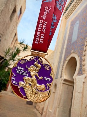 Jasmine on the 2019 Disney Fairy Tale Challenge medal