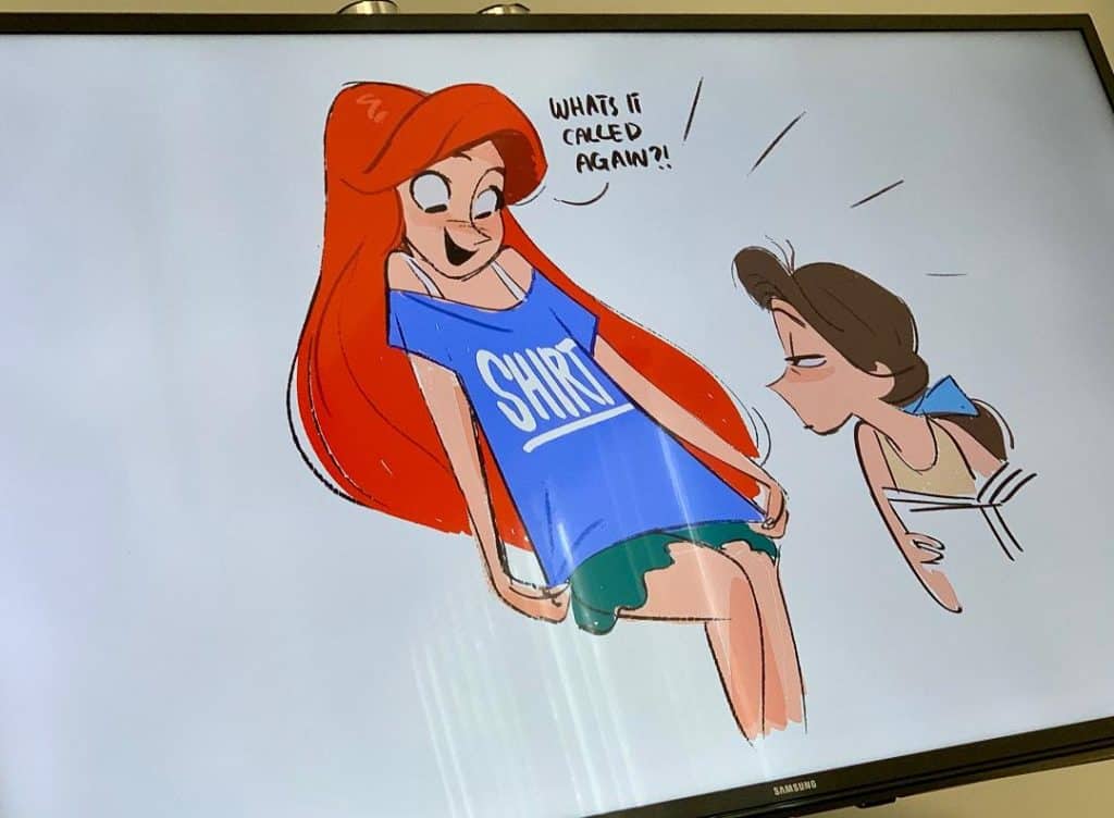 Ariel in comfy clothes for Ralph Breaks the Internet