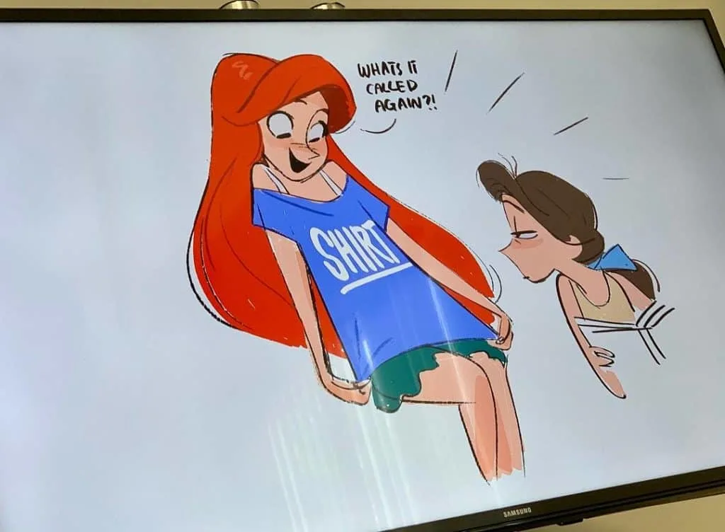 Ariel in comfy clothes for Ralph Breaks the Internet