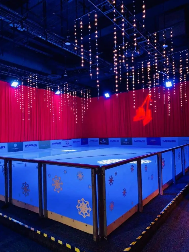Gaylord Christmas Village ice skating rink