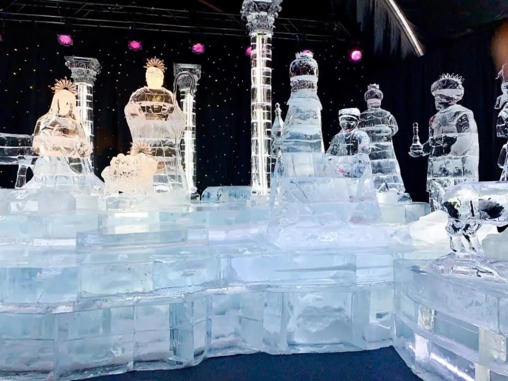 Gaylord Ice Nativity scene