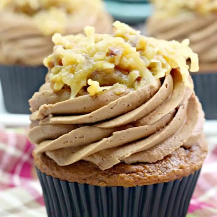 The Best German Chocolate Cupcakes