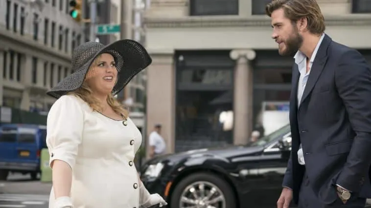 Liam Hemsworth and Rebel Wilson in Isn't It Romantic. Is it kid friendly?