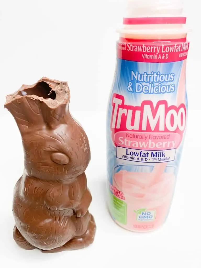 Does a chocolate bunny filled with strawberry milk taste good?
