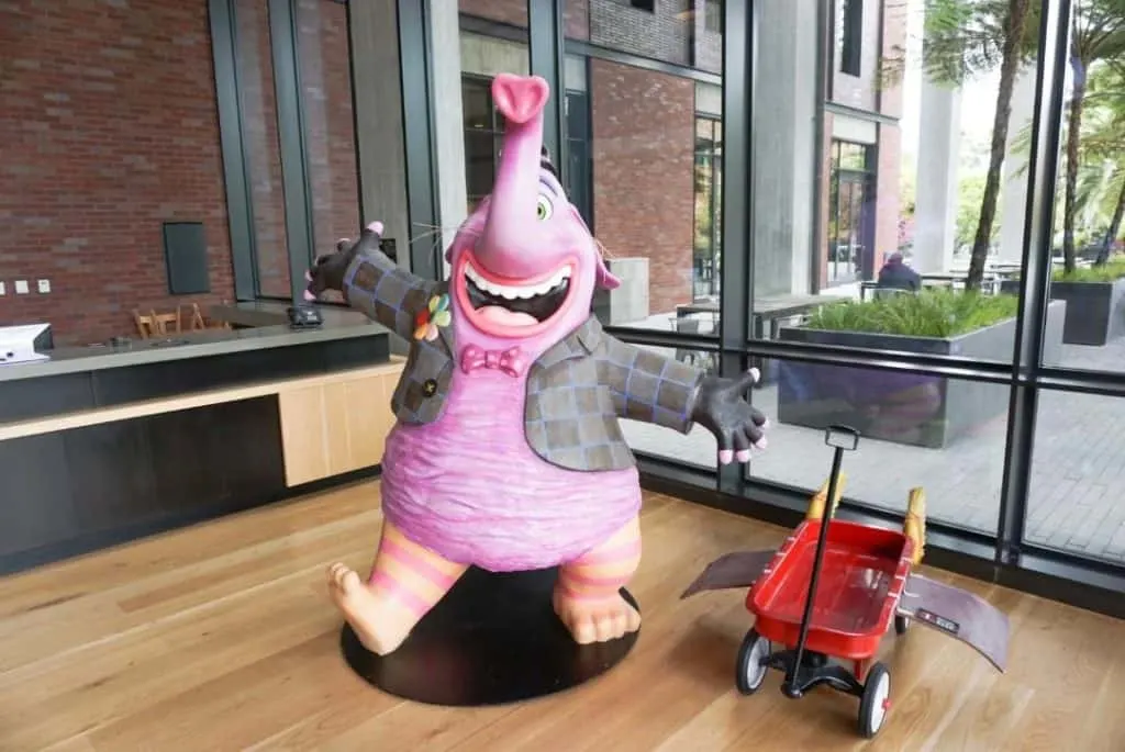Bing Bong from Inside Out at Pixar Studios