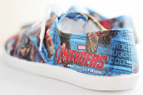 DIY Avengers shoes