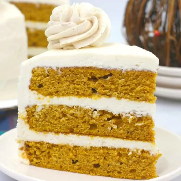 Pumpkin Layer Cake with Cinnamon Cream Cheese Frosting