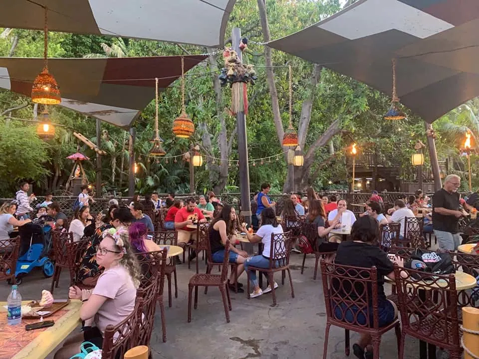 Seating at The Tropical Hideaway Disneyland