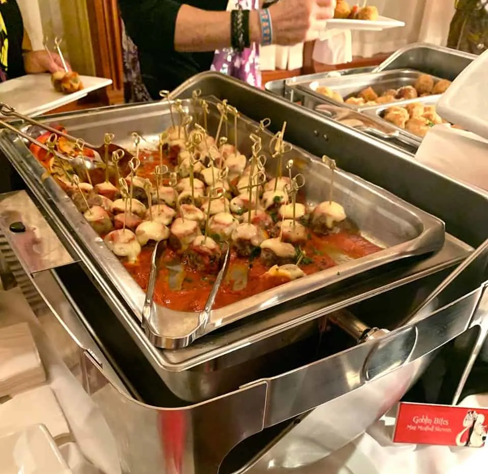 Food at Cruella's Halloween Hideaway