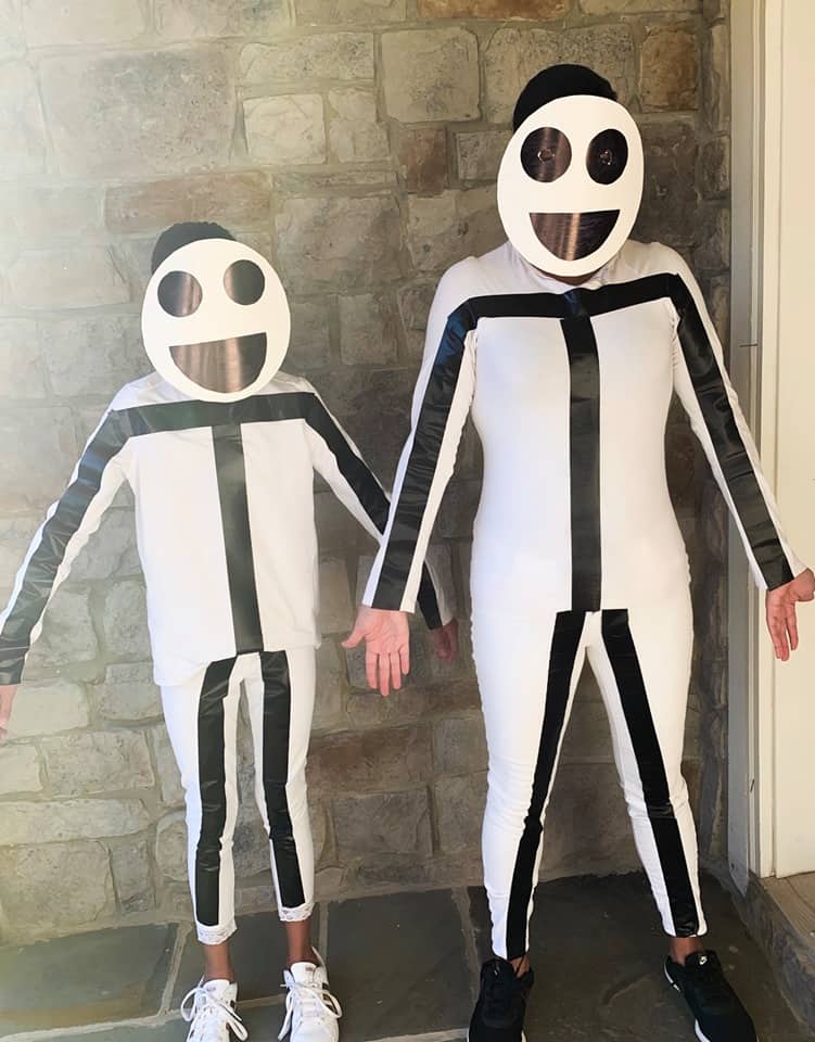 homemade glow stick costume