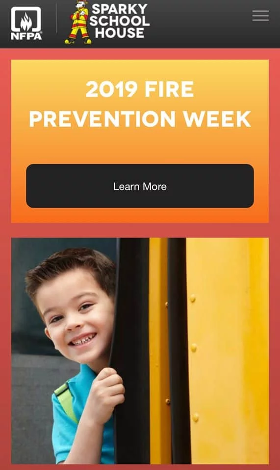 Teaching kids fire safety