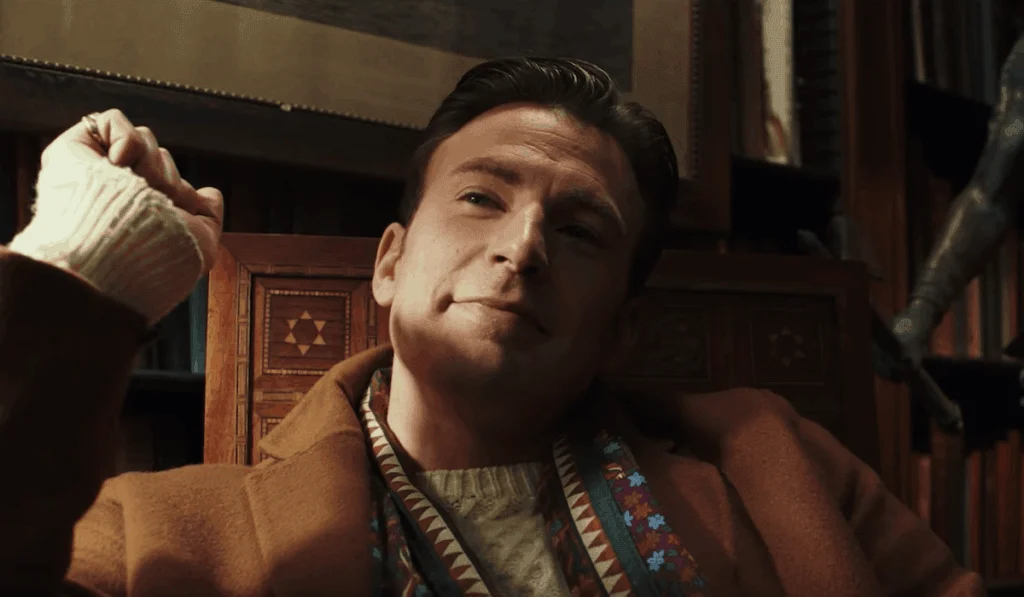 Chris Evans' sweaters in Knives Out