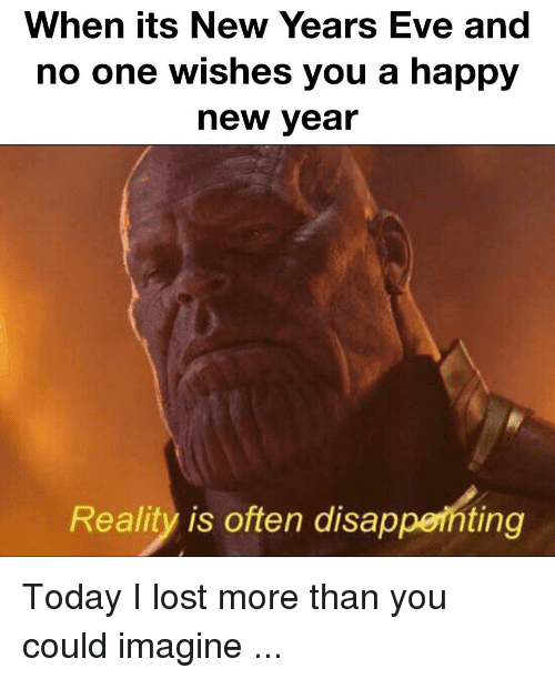 Thanos New Years Eve Meme