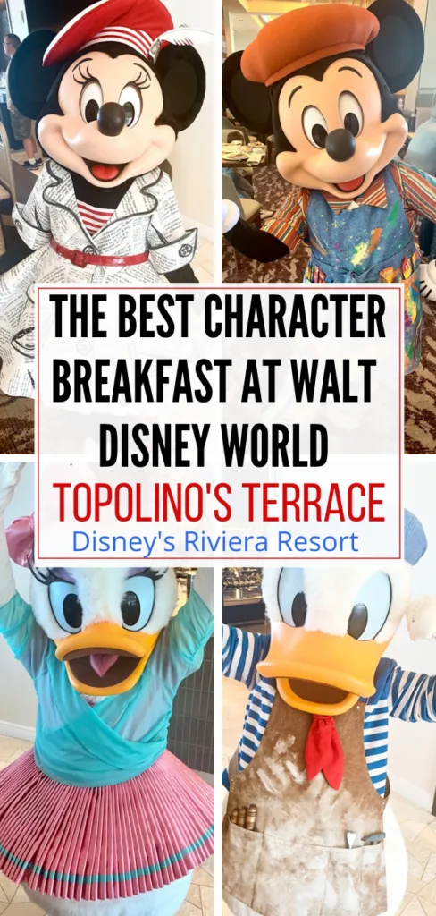 The Best Character Breakfast at Disney World -Topolino's Terrace