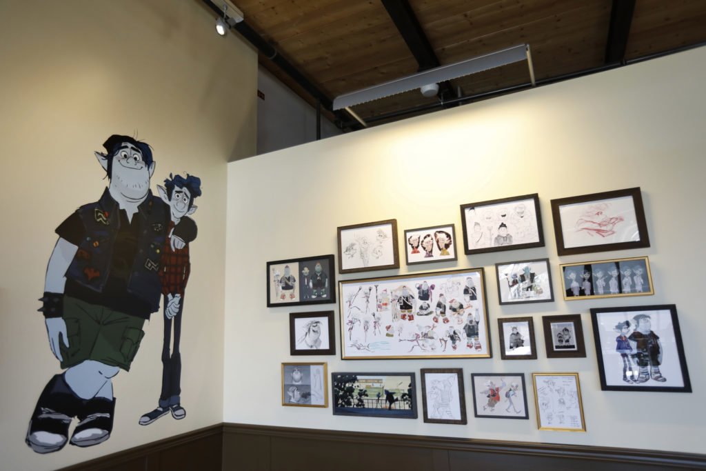 Pixar Onward Story Drawings at Pixar Studios