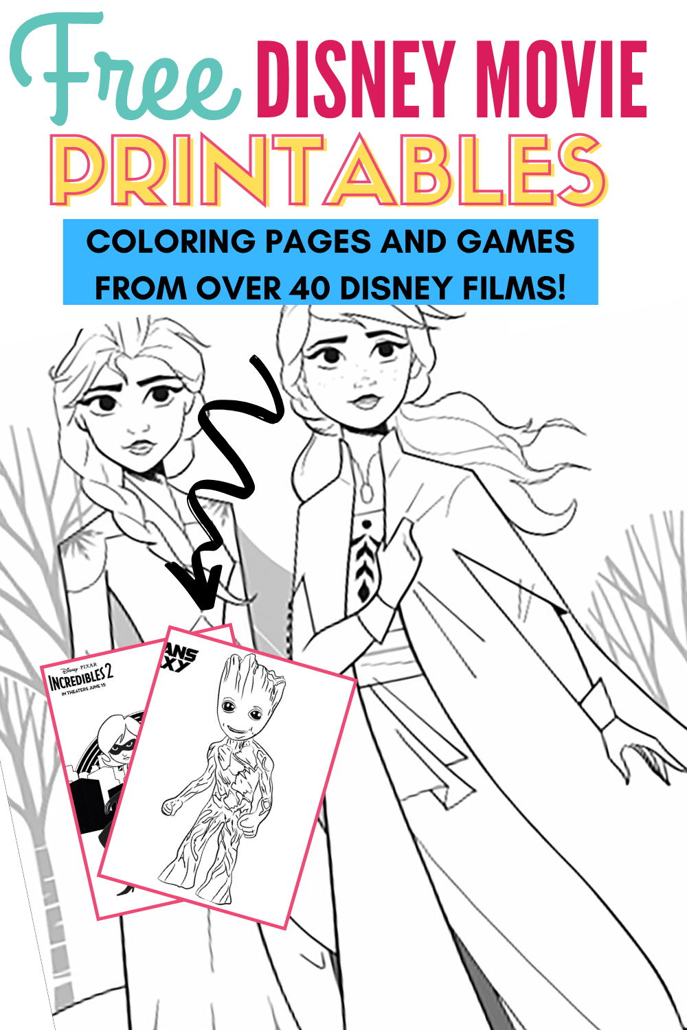 free printable disney coloring pages and games from 40 disney movies