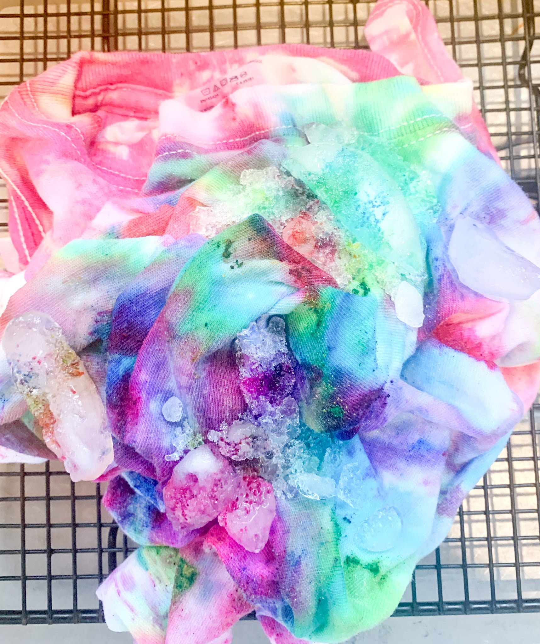 How to Tie Dye With Ice Ice Tie Dye Method Lola Lambchops