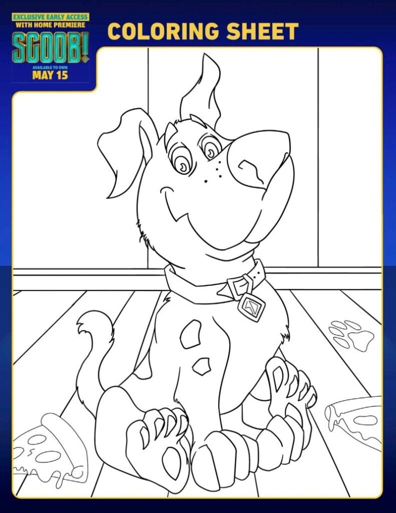 Free Scoob Coloring Pages and Activities - Lola Lambchops
