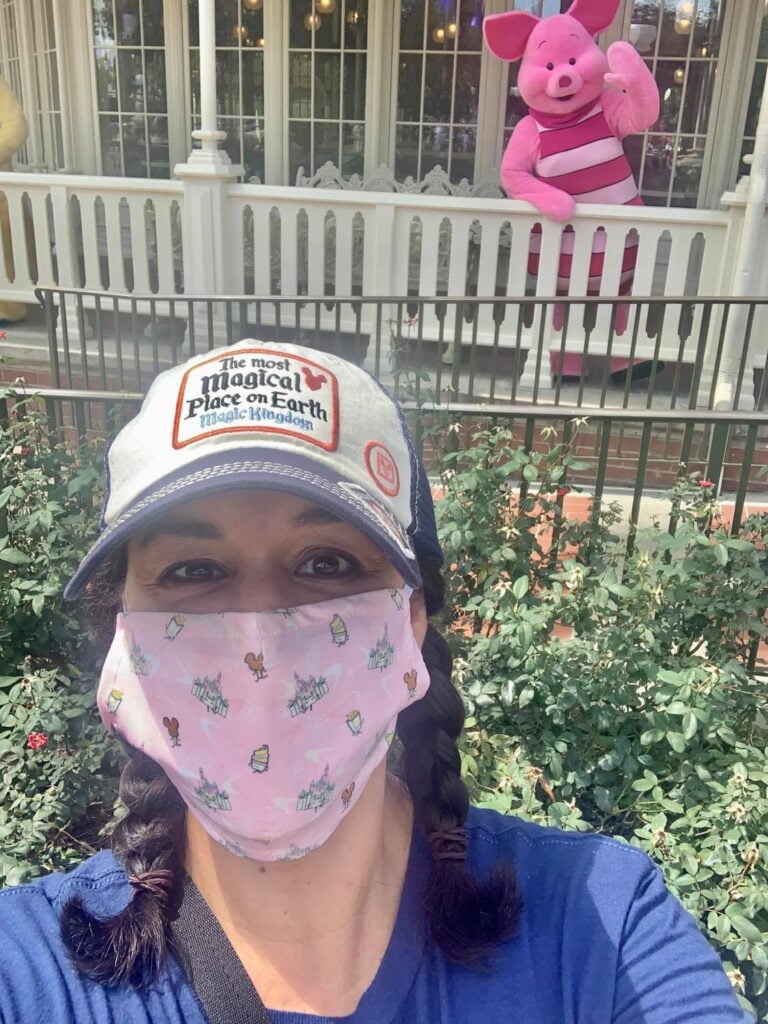 Piglet Waving While in Mask